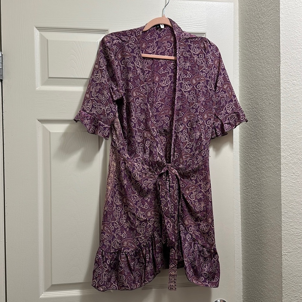 Paisley bathing suit coverup